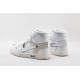 Air Jordan 1 Retro High Off White AQ0818 100 Womens And Mens Shoes